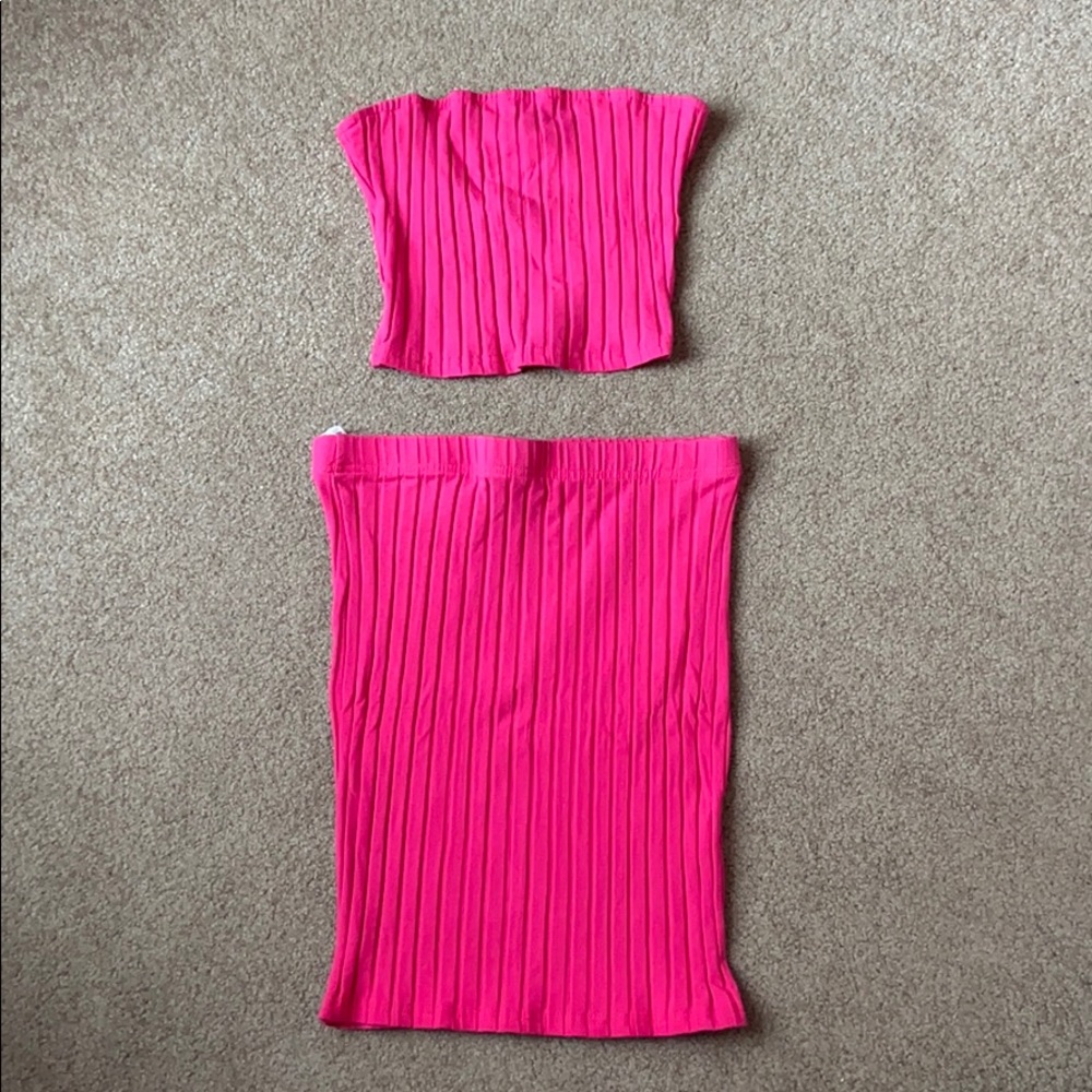 Shein Crop Top and Pencil Skirt Duo